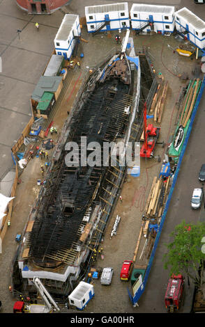 Fuoco di Cutty Sark Foto Stock