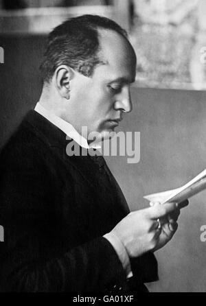 Mussolini. Ritratto di Benito Amilcare Andrea Mussolini (1883-1945), l'Italiano dittatore fascista. Foto da Bain News Service, c.1922 Foto Stock