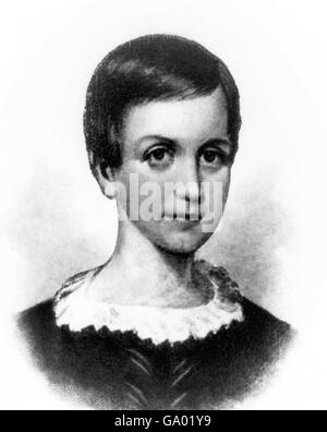 Il poeta americano, Emily Elizabeth Dickinson (1830-1886). Litografia, 1894. Foto Stock