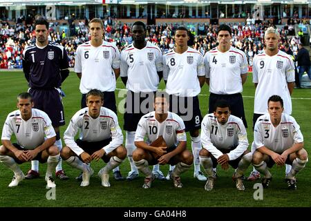 Calcio - International friendly - Inghilterra B / Albania - Turf Moor. Gruppo di squadra dell'Inghilterra Foto Stock