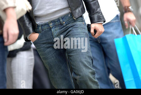 Jeans boom di vendite Foto Stock