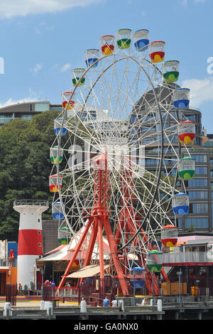 Ruota di russo in Luna Park Sydney Harbour Foto Stock