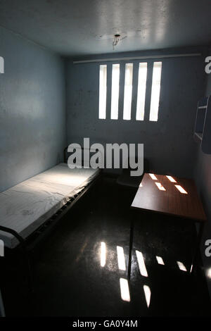 Una cella nel blocco H No. 4 il Maze / Long Kesh luogo di prigione vicino Lisburn dove dieci stikers di fame IRA guidati da Bobby Sands sono morti nel 1981. Foto Stock