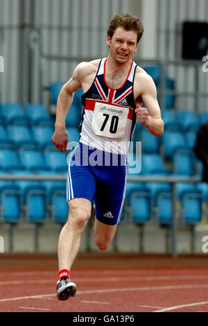 La Gran Bretagna Stephen Payton in azione nella classe maschile 200m 38 Foto Stock