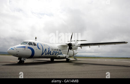 Alex Salmond viaggi di Ulster Foto Stock