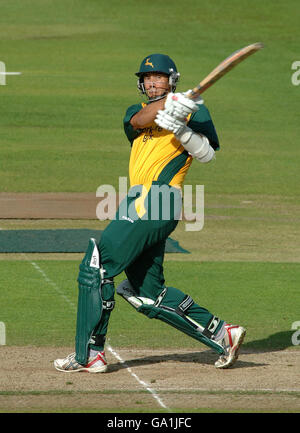 Cricket - Twenty20 Cup - North Division - Nottinghamshire / Derbyshire - Trent Bridge. Mark Wagh di Nottinghamshire durante la partita della Twenty20 Cup a Trent Bridge, Nottingham. Foto Stock