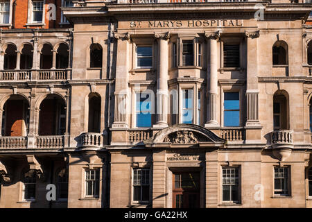 St.Mary s Hospital, Paddington, London, England, Regno Unito Foto Stock