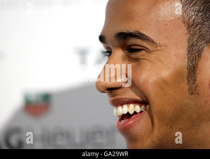 Lewis Hamilton durante IL TAG Heuer Party per Vodafone McLaren, pilota Mercedes F1, Lewis Hamilton, all'Hempel Hotel, a ovest di Londra. Foto Stock