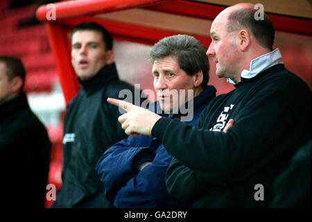 Scottish Soccer - Bell's League Division uno - Airdrieonians / Partick Thistle. John Lambie, Partick Thistle Manager Foto Stock