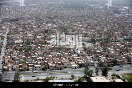 Veduta aerea di Baghdad. Foto Stock