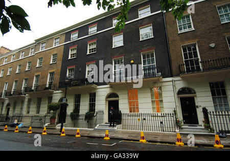 La casa dell'ex primo ministro del lavoro, Tony Blair e la moglie Cherie, a Connaught Square, Londra. Foto Stock