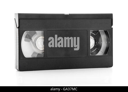 Il vecchio nastro Video isolati su sfondo bianco Foto Stock