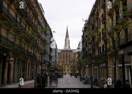 Vista del Buen Pastor nella cattedrale di San Sebastian, Spagna. Foto Stock