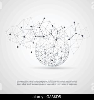 Il Cloud Computing e il concetto di reti Illustrazione Vettoriale