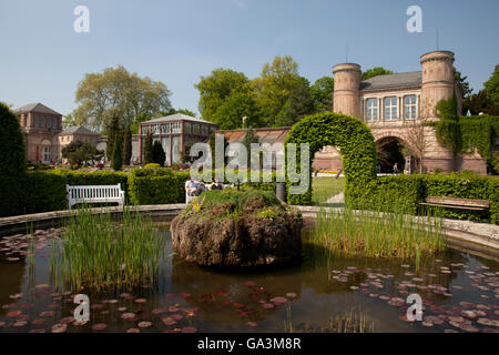 Giardino Botanico, Karlsruhe, Baden-Wuerttemberg Foto Stock