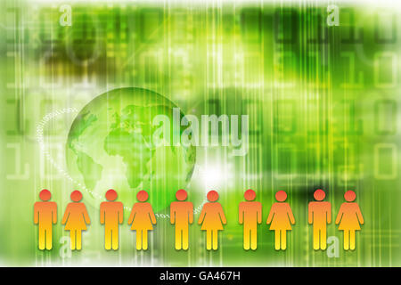 Social media concetto illustrazione Foto Stock