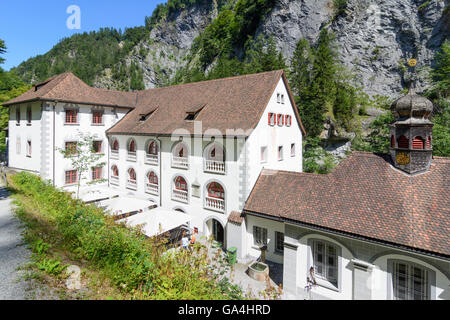 Pfäfers ex bath house in Bad Pfäfers nella Tamina Gorge Svizzera San Gallo Sarganserland Foto Stock