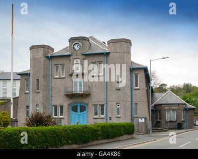 Memorial Hall a Criccieth Gwynedd Wales UK Foto Stock