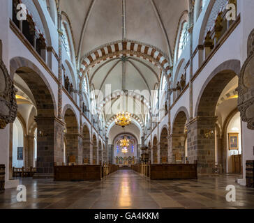 Gli interni della Cattedrale di Ribe, Ribe, Danimarca Foto Stock