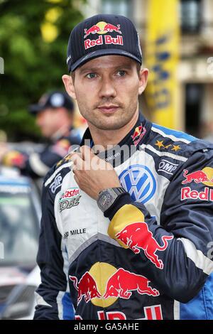 Mikolajki, Polonia. 02Luglio, 2016. WRC Rally di Polonia, stadi 12-17. Sebastien Ogier (FRA) &#x2013; Julien Ingrassia (FRA) - Volkswagen Polo R WRC Credito: Azione Sport Plus/Alamy Live News Foto Stock