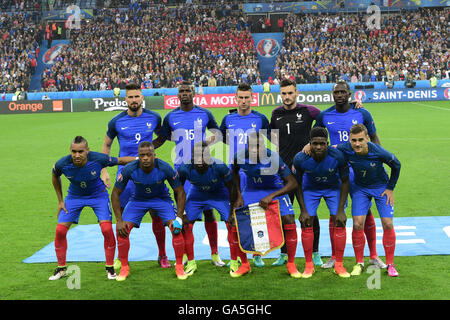 St Denis, Parigi, Francia. 03 Luglio, 2016. UEFA EURO 2016 trimestre partita finale tra la Francia e l'Islanda allo Stade de France in Saint-Denis, Francia, 03 luglio 2016. Il team di credito Francia: Azione Plus sport/Alamy Live News Foto Stock