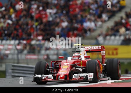 Spielberg, Austria. 03 Luglio, 2016. Motorsports: FIA Formula One World Championship 2016, il Grand Prix di Austria, #7 Kimi Raikkonen (FIN, la Scuderia Ferrari), © dpa/Alamy Live News Foto Stock