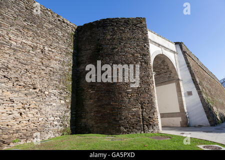 Lugo, Spagna: Puerta del Obispo Izquierdo Foto Stock