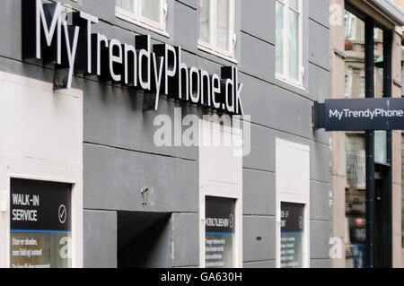 MyTrendyPhone.dk mobile phone shop nella capitale danese Copenaghen Foto Stock