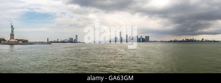 La parte inferiore di Manhattan, noto anche come il centro di Manhattan, è la parte più meridionale dell'isola Foto Stock