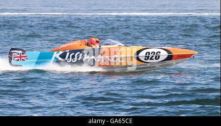 L'esperienza Kissimmee Team durante la cerimonia inaugurale Scottish Grand Prix del mare, tenutasi a Greenock sul Firth of Clyde. Foto Stock