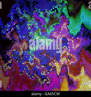 Abstract di colorazione di sfondo astratto a gradiente con visual vetro macchiato effetti,buona per il tuo design Foto Stock