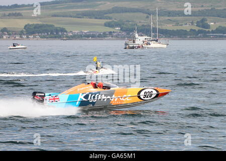 L'esperienza Kissimmee Team durante la cerimonia inaugurale Scottish Grand Prix del mare, tenutasi a Greenock sul Firth of Clyde. Foto Stock