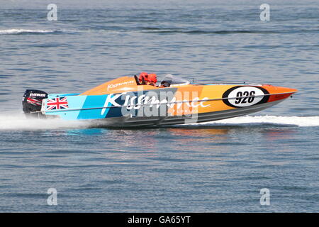 L'esperienza Kissimmee Team durante la cerimonia inaugurale Scottish Grand Prix del mare, tenutasi a Greenock sul Firth of Clyde. Foto Stock