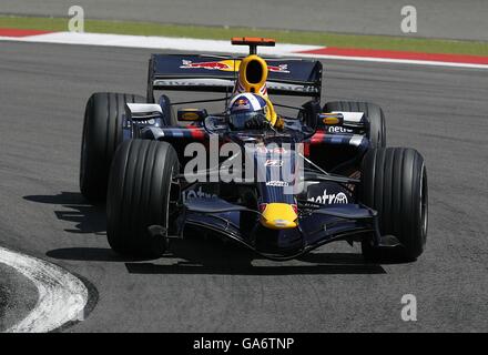 David Coulthard, Red Bull Racing, durante il Gran Premio europeo di Formula uno al Nurburgring, in Germania Foto Stock