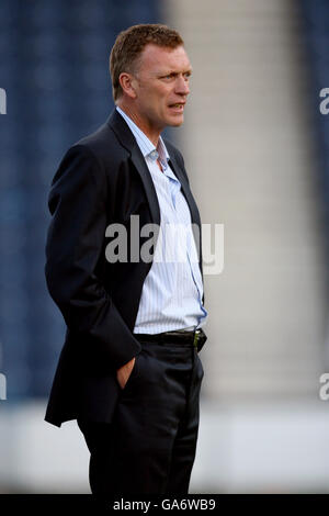 Calcio - amichevole - Preston North End v Everton - Deepdale. David Moyes, direttore di Everton Foto Stock