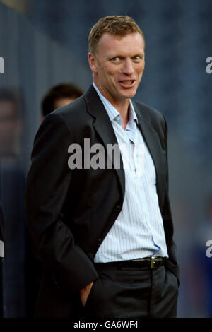 Calcio - amichevole - Preston North End v Everton - Deepdale. David Moyes, direttore di Everton Foto Stock