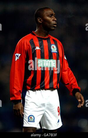 Calcio - Coppa Worthington - Semifinale - prima tappa - Sheffield Mercoledì contro Blackburn Rovers. Andy Cole di Blackburn Rovers Foto Stock