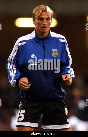 International Soccer - friendly - Galles / Argentina. Esteban Cambiaso, Argentina Foto Stock