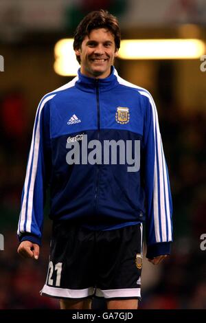 International Soccer - friendly - Galles / Argentina. Santiago solari, Argentina Foto Stock