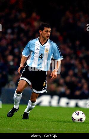 International Soccer - friendly - Galles / Argentina. Nelson Vivas, Argentina Foto Stock