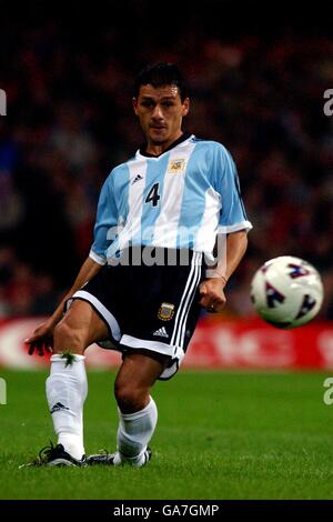 International Soccer - friendly - Galles / Argentina. Nelson Vivas, Argentina Foto Stock