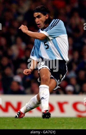 International Soccer - friendly - Galles / Argentina. Claudio Hussain, Argentina Foto Stock