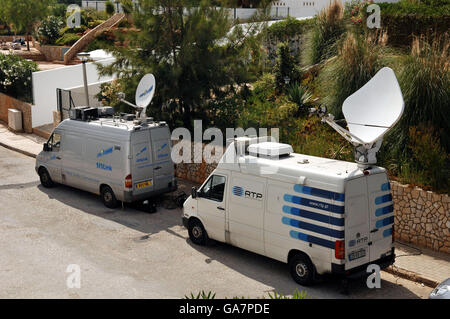 TV News veicoli Foto Stock