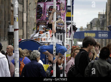 Edinburgh Fringe Festival Foto Stock