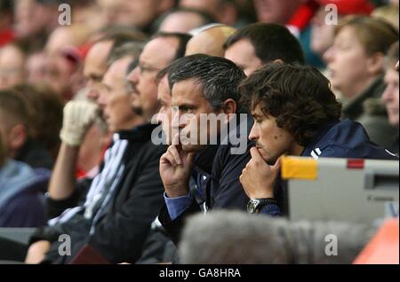 Calcio - Barclays Premier League - Liverpool v Chelsea - Anfield. Jose Mourinho, responsabile Chelsea Foto Stock