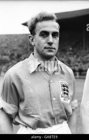 Calcio - amichevole - Inghilterra / Argentina. Billy Wright, capitano dell'Inghilterra Foto Stock