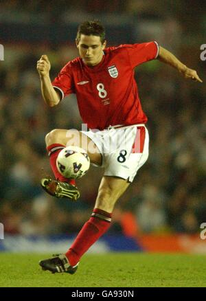 International Soccer - friendly - Inghilterra / Italia. Frank Lampard in Inghilterra in azione contro l'Italia Foto Stock