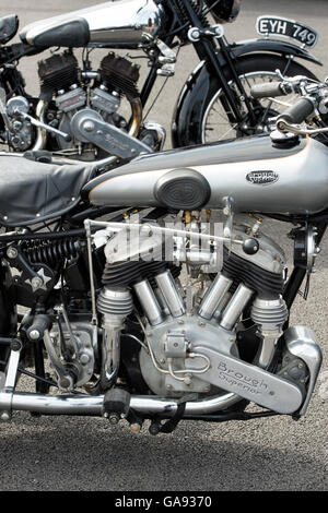 Brough Superior motocicli. Classic British motociclo Foto Stock