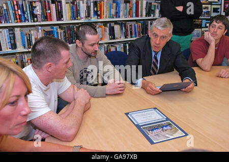 Jack Straw visite HMP Preston Foto Stock