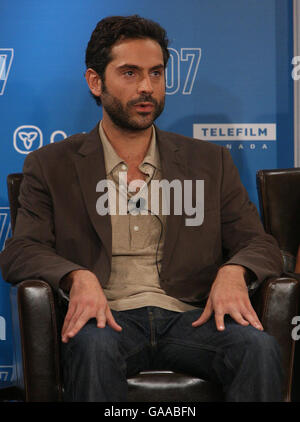 AP OUT: Omar Metwally partecipa a una conferenza stampa per la nuova rappresentazione cinematografica, parte del Toronto Film Festival, al Sutton Hotel di Toronto, Canada. Data immagine: 7 settembre 2007. Foto Stock